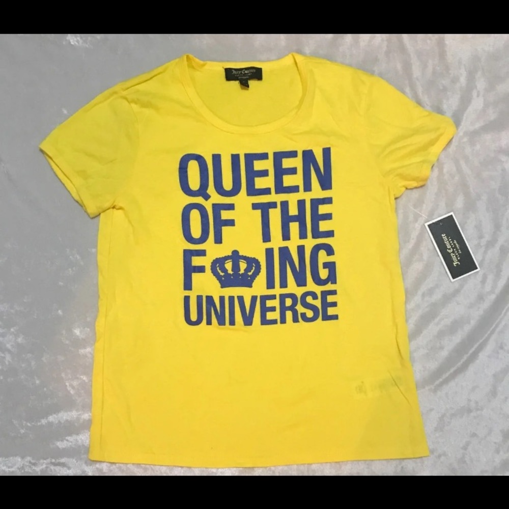 NWT Juicy Couture yellow T-shirt
